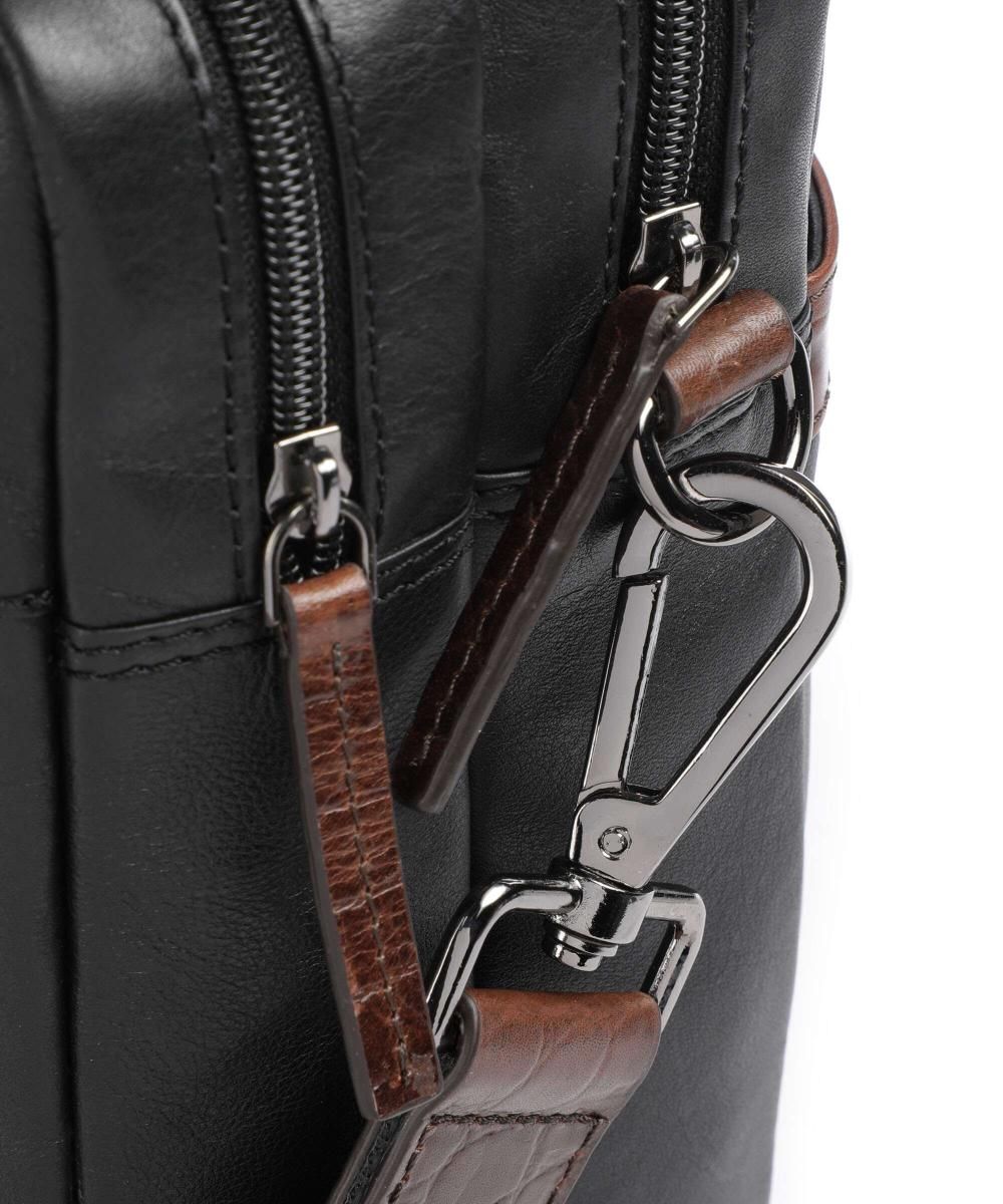 Мужская сумка-портфель кожаная Bugatti CORSO DELUXE 49165901 Черный One Size
