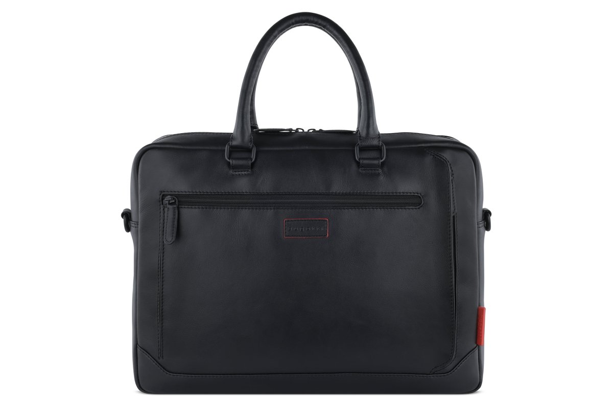 Мужская сумка-портфель кожаная Bugatti CLARK 49235301 Черный One Size