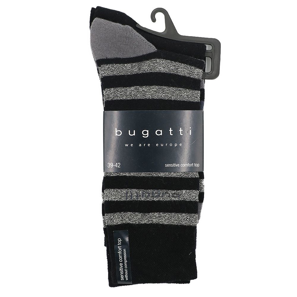 Набір з 2-х пар чоловічих шкарпеток Bugatti 6881610 Чорні 43-46