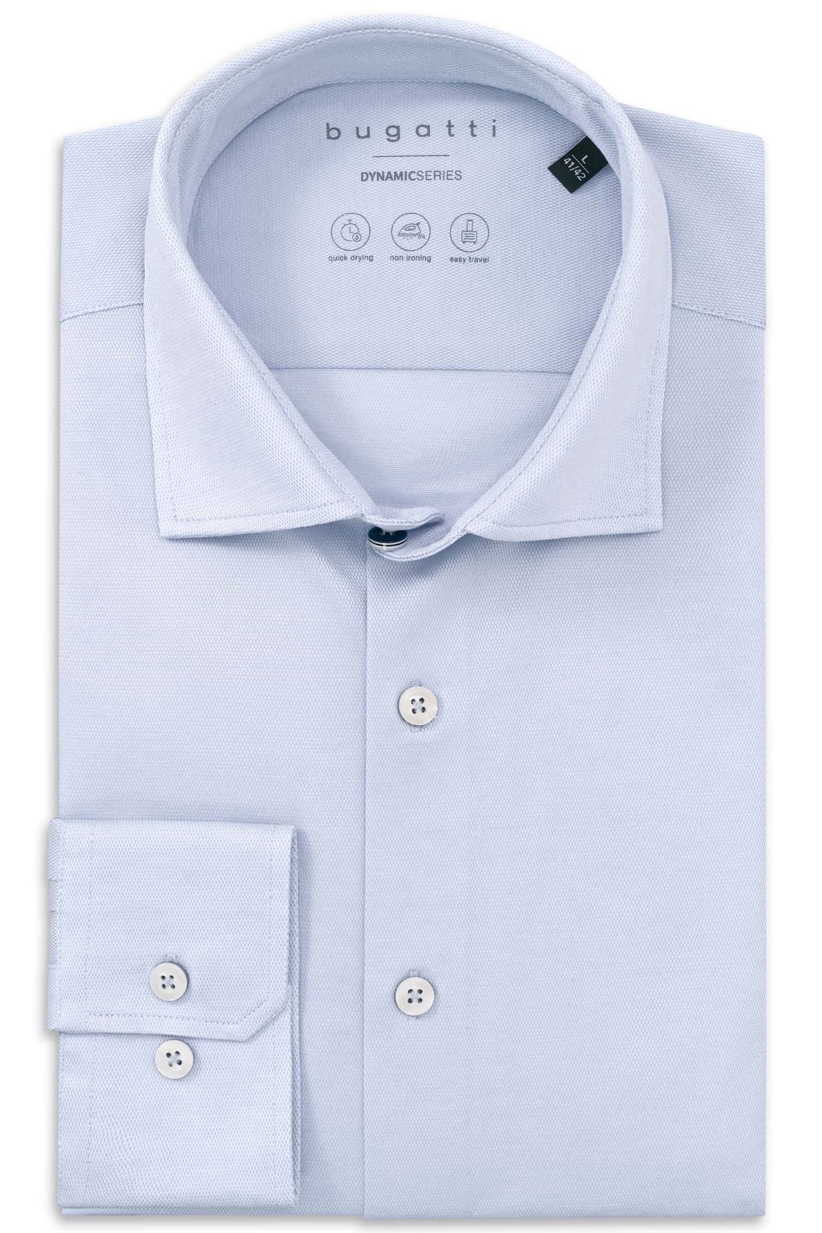 Мужская рубашка Bugatti 9150 18700E/320 Голубой 3XL