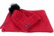 Комплект шапка + шарф Bugatti b594-0015 Красный One Size