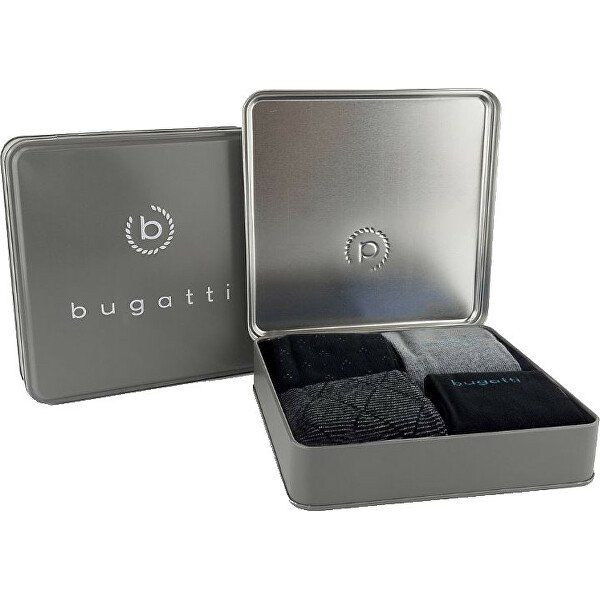 Набір з 4-х пар чоловічих шкарпеток Bugatti 6359X-610 Різні кольори 39-42