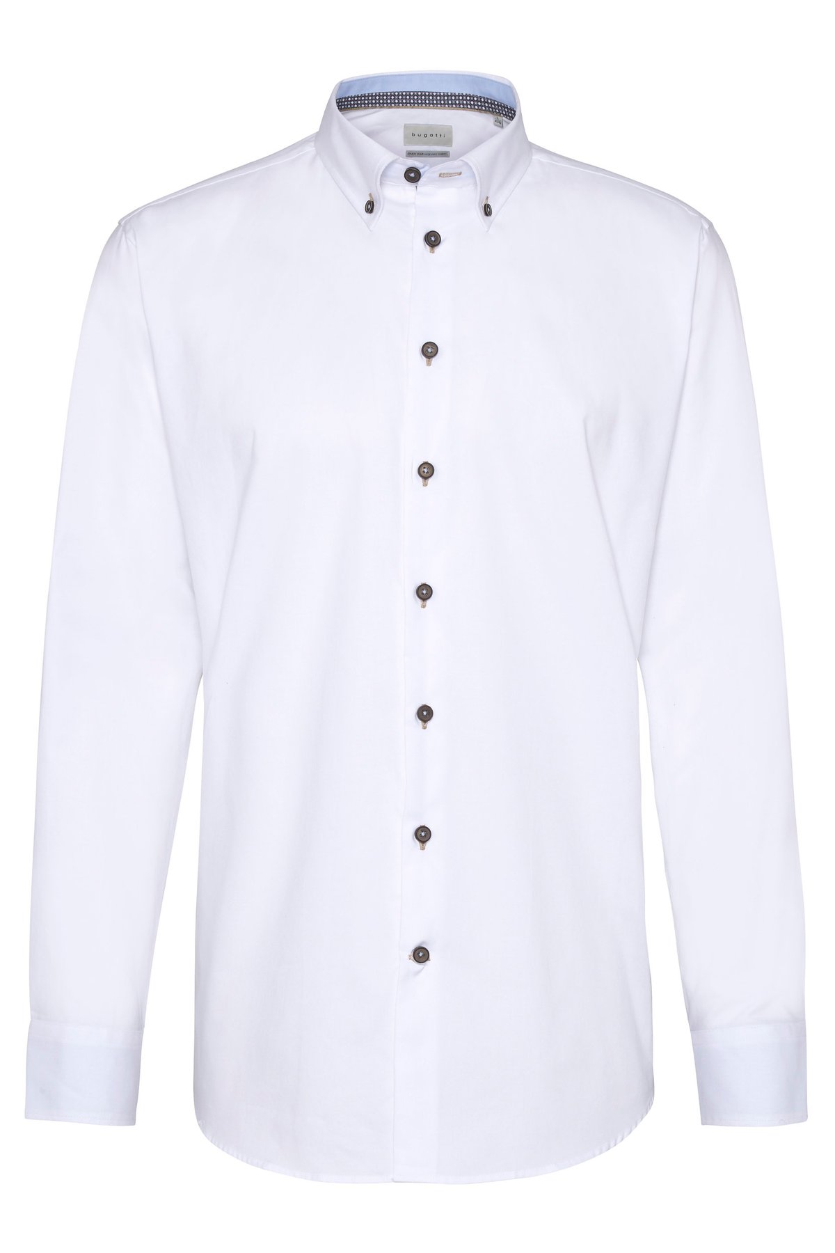 Мужская рубашка Bugatti Uni Oxford 9350 68500/10 Белый L