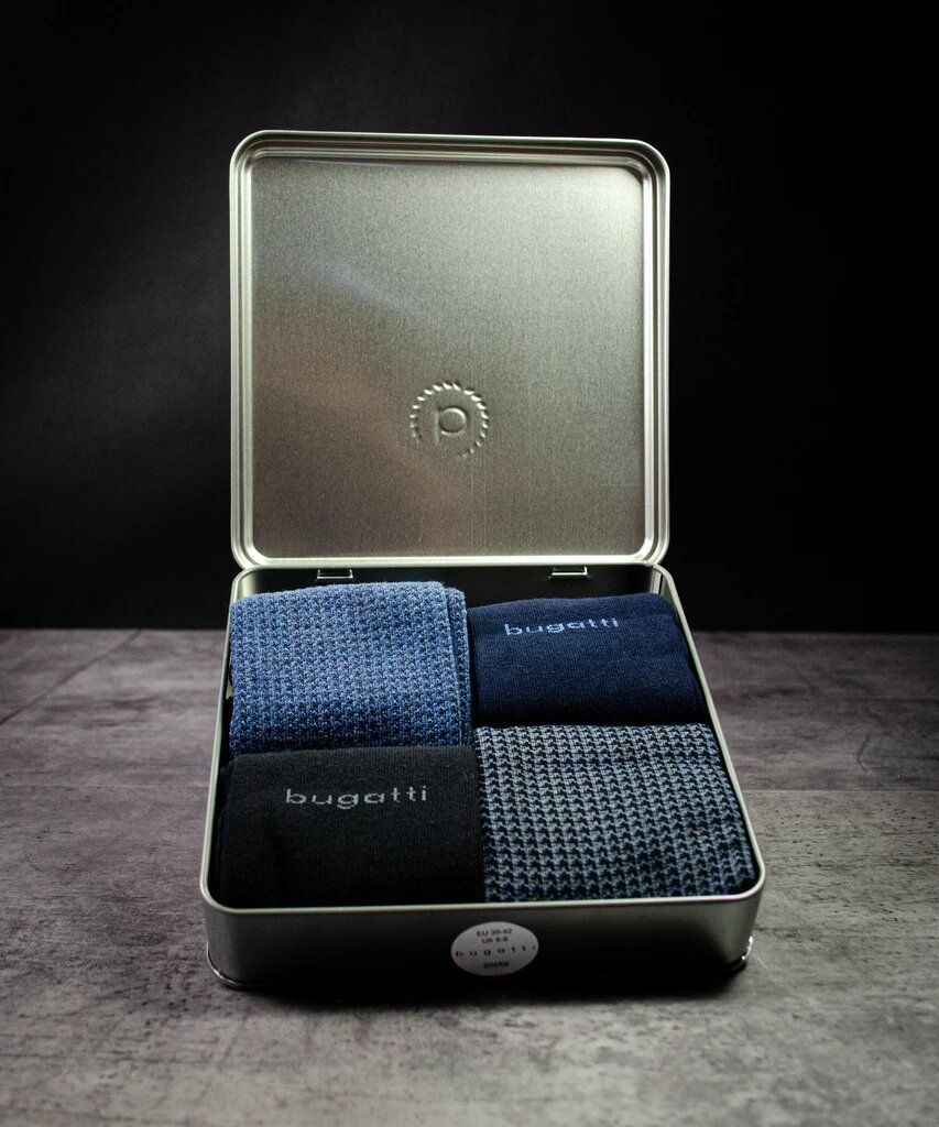 Набір з 4-х пар чоловічих шкарпеток Bugatti 6919-546 Різні кольори 39-42