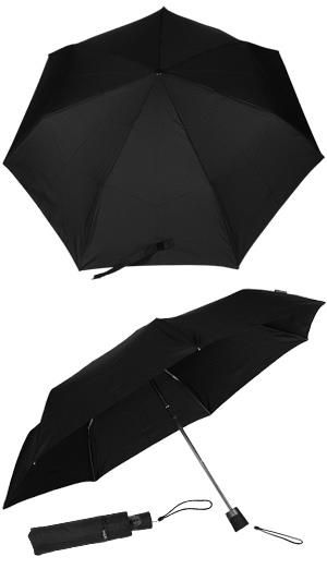 Складана парасолька Bugatti 744163001 Take It Duo Чорна