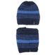 Комплект шапка + шарф Bugatti b894-027 Синий One Size