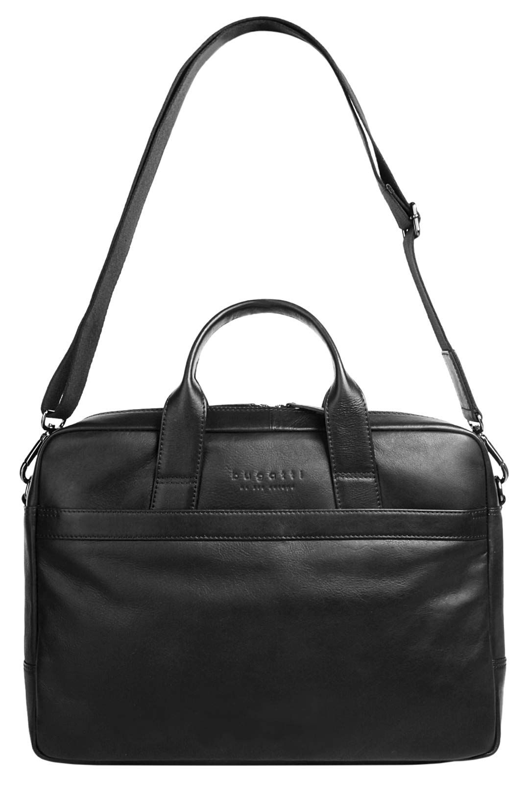 Мужская сумка-портфель кожаная Bugatti Corso 49390501 Черный One Size