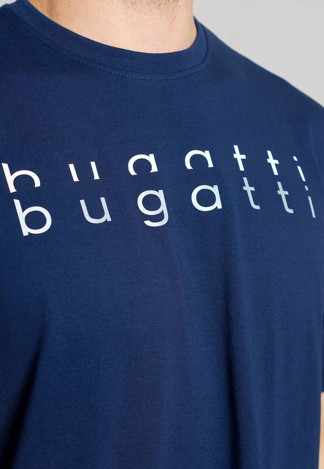 Мужская футболка Bugatti 54069 6074 630 Темно-синий 52