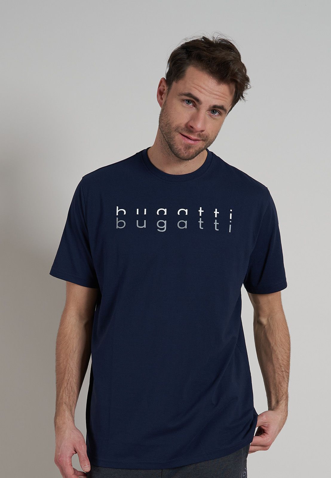 Мужская футболка Bugatti 54069 6074 630 Темно-синий 50