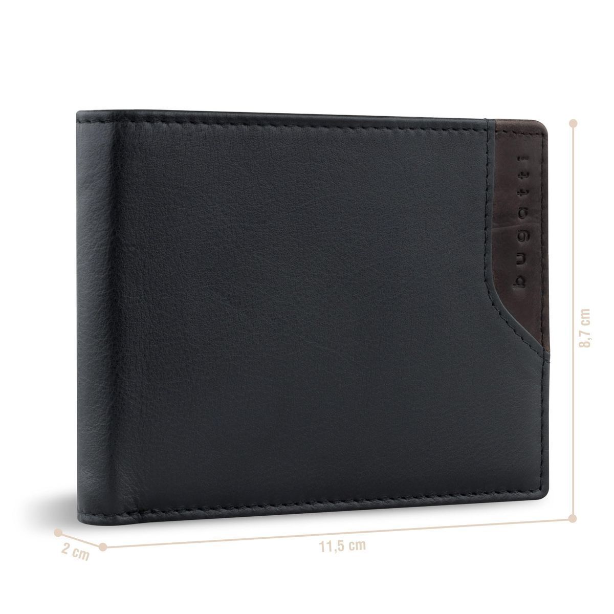 Мужское портмоне Bugatti CORSO DELUXE 49165001 Черный One Size