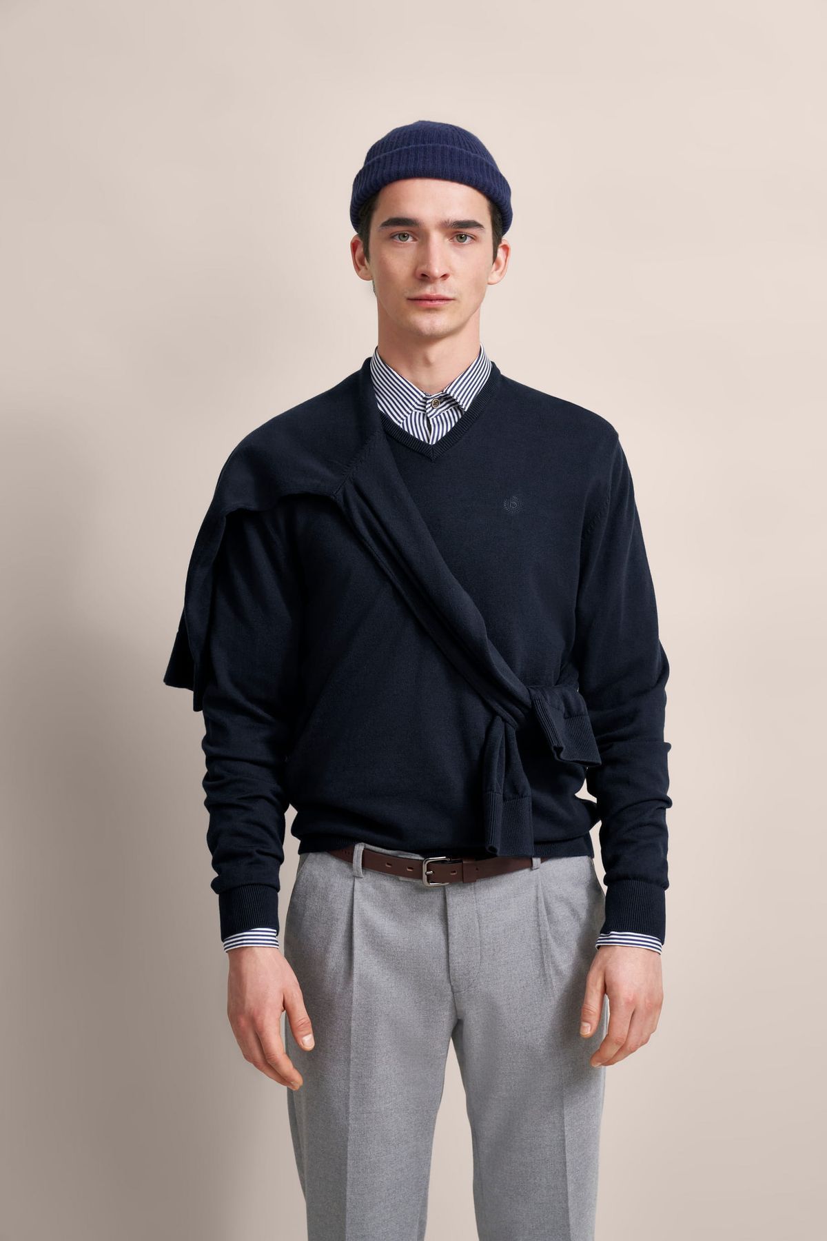 Мужской джемпер Bugatti 7300 95510/390 Синий 3XL