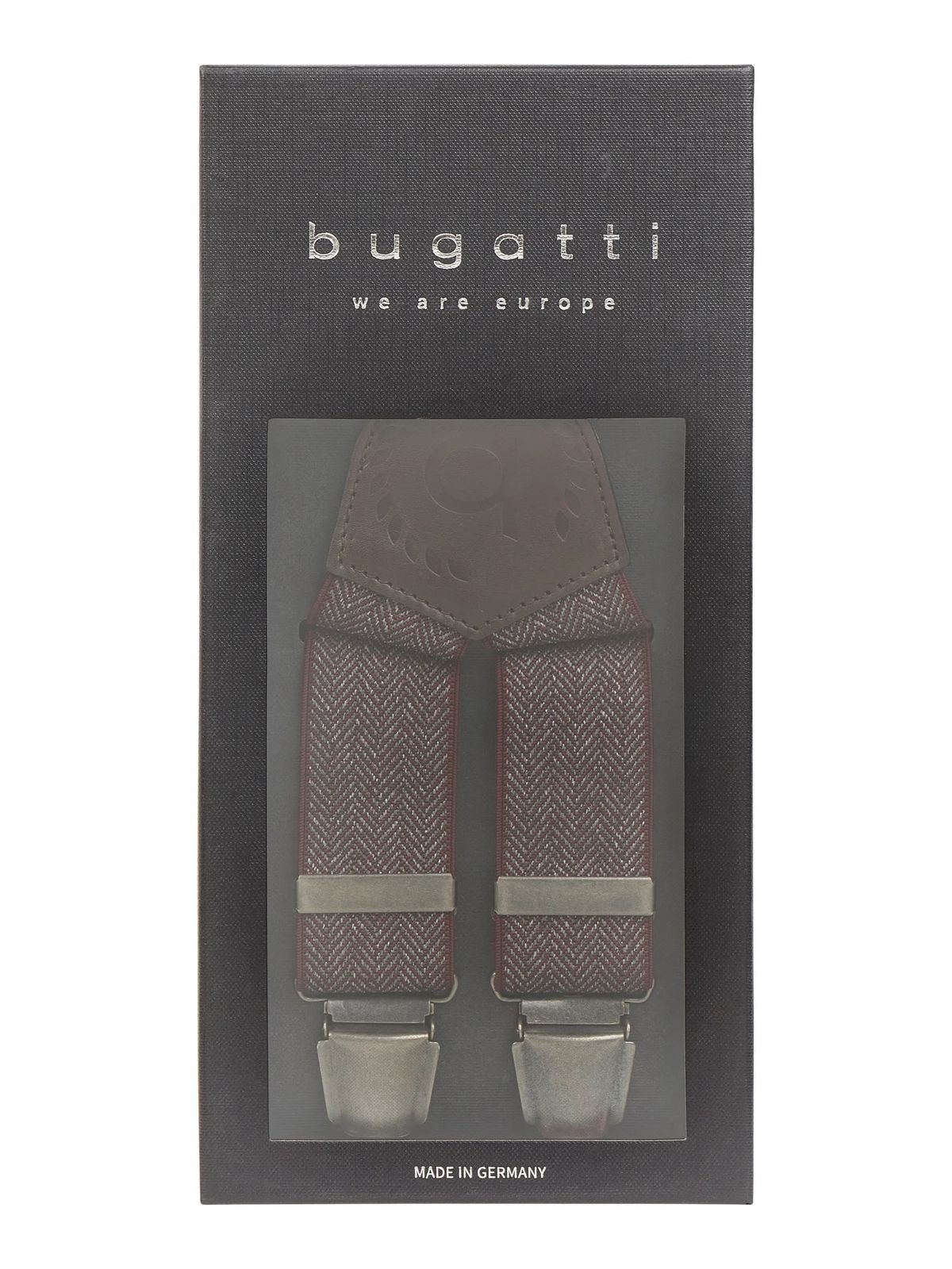 Чоловічі підтяжки Bugatti 6785-14 Червоні One Size