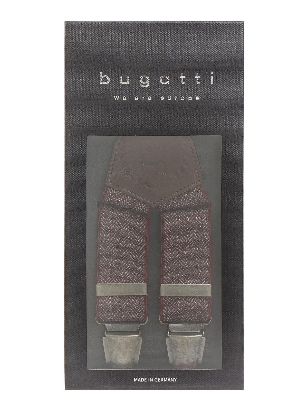 Мужские подтяжки Bugatti 6785-14 Красный One Size
