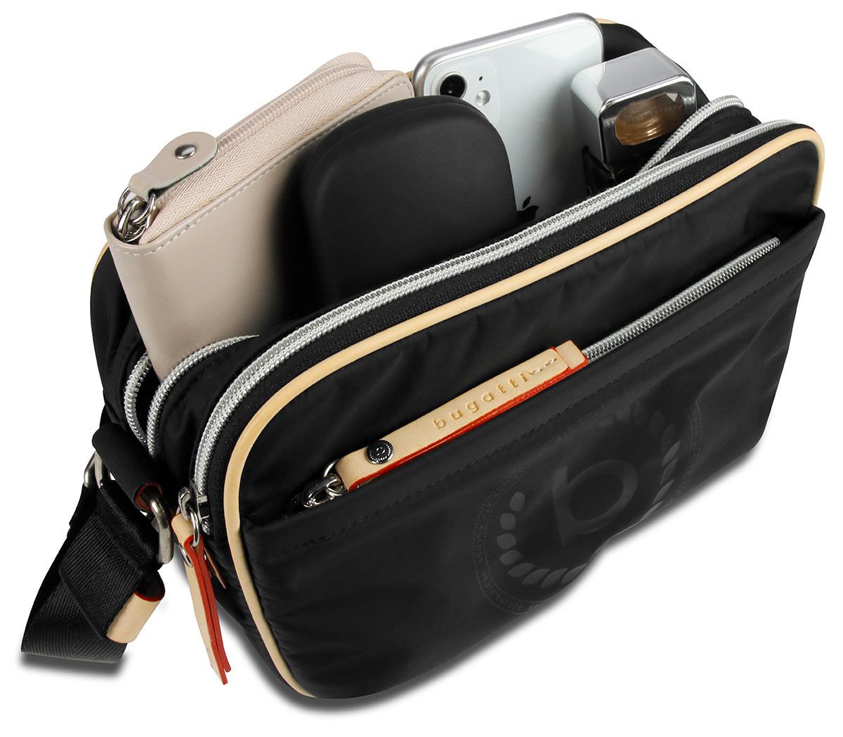 Женская сумка Bugatti Lido с RFID защитой 49360401 Черный One Size