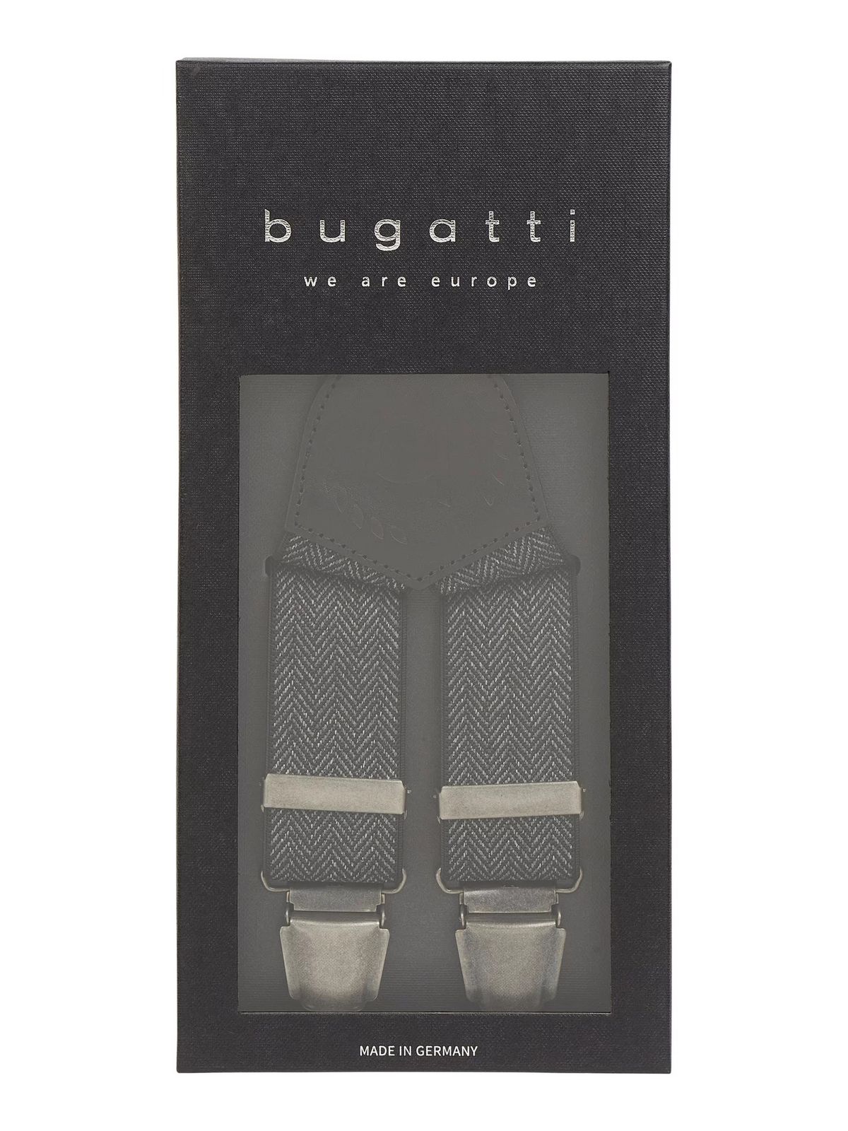 Чоловічі підтяжки Bugatti 6785-05 Чорні One Size