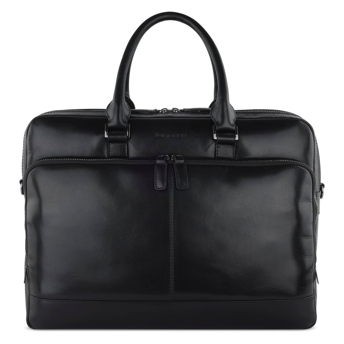 Чоловіча сумка-портфель шкіряний Bugatti 49401801 ROMANO Чорний One Size