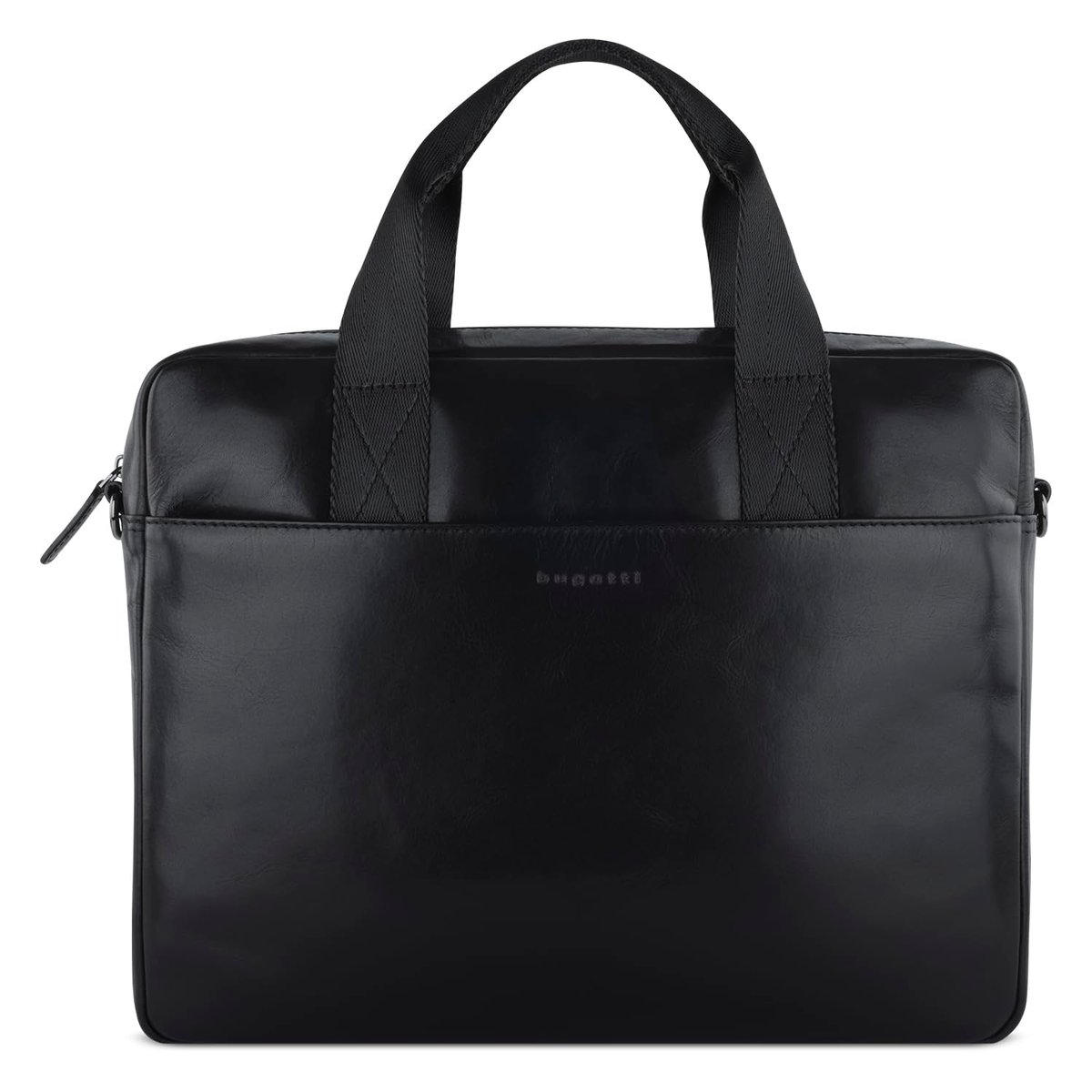 Чоловіча сумка-портфель шкіряний Bugatti 49401701 ROMANO Чорний One Size