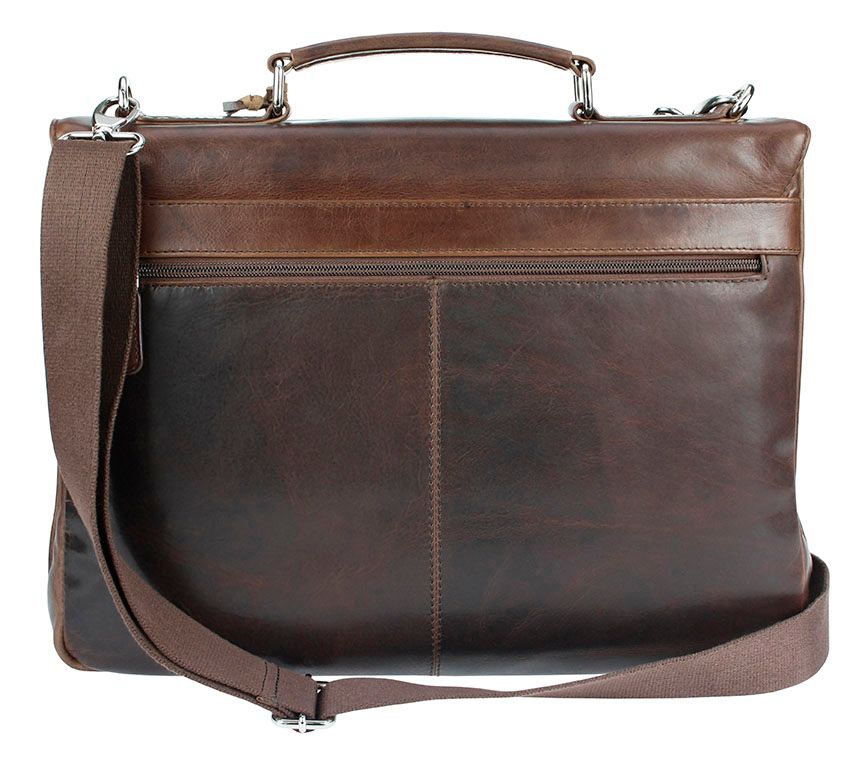 Мужская сумка-портфель кожаная Bugatti ROMANO 49399102 Коричневый One Size