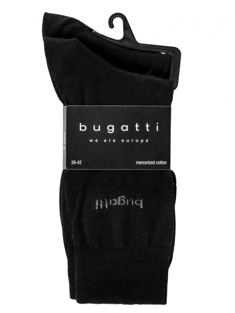Набор из 2-х пар мужских носков Bugatti 6801-610 Черный 39-42