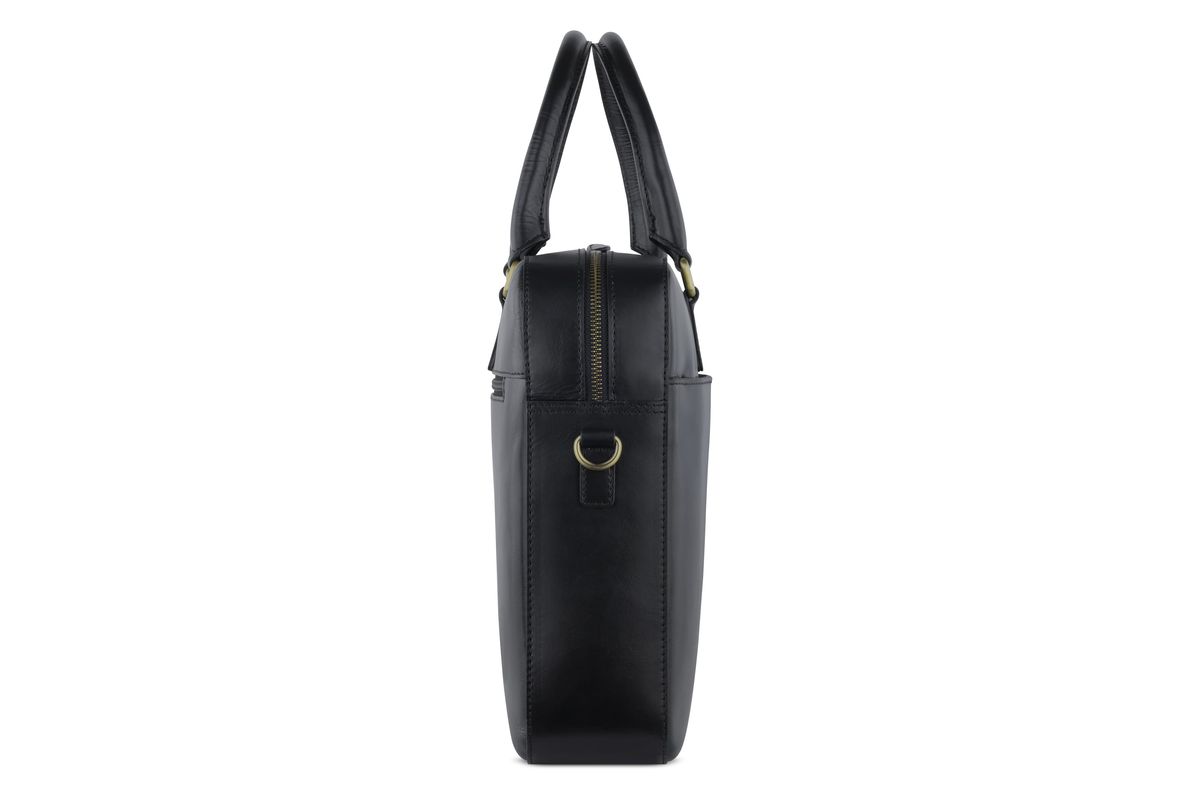 Мужская сумка-портфель кожаная Bugatti REMO 49239201 Черный One Size